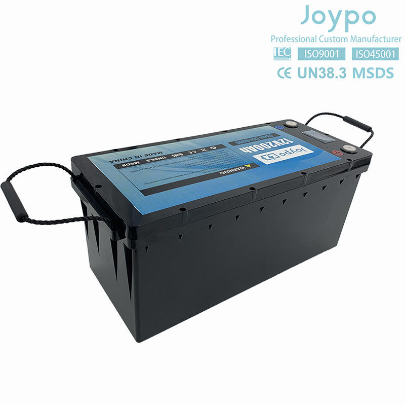 Baterai Lithium RV Kapasitas Besar 12V 200Ah Deep Cycle Battery Pack Untuk Camper Trailer