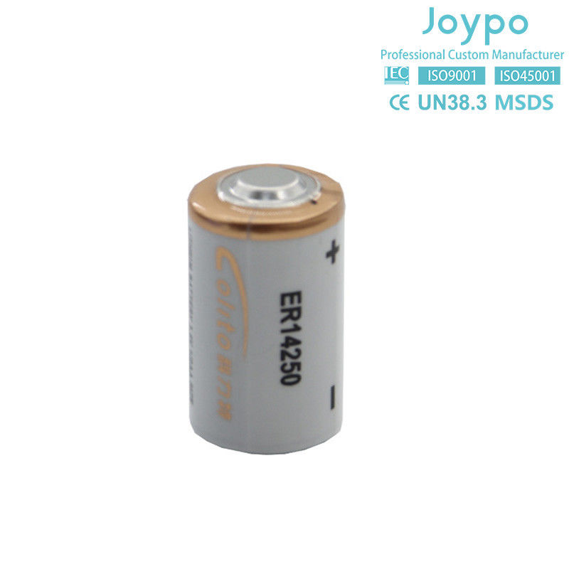 Baterai Lithium ER14250 sekali pakai 3.6V 1.2Ah Lithium Cell Untuk Meter Listrik