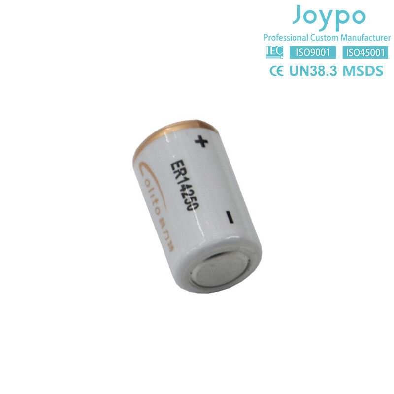 Jenis spiral 1/2AA ER14250M Baterai Litium 3.6V 1000mAh Baterai Litium Thionyl Chloride