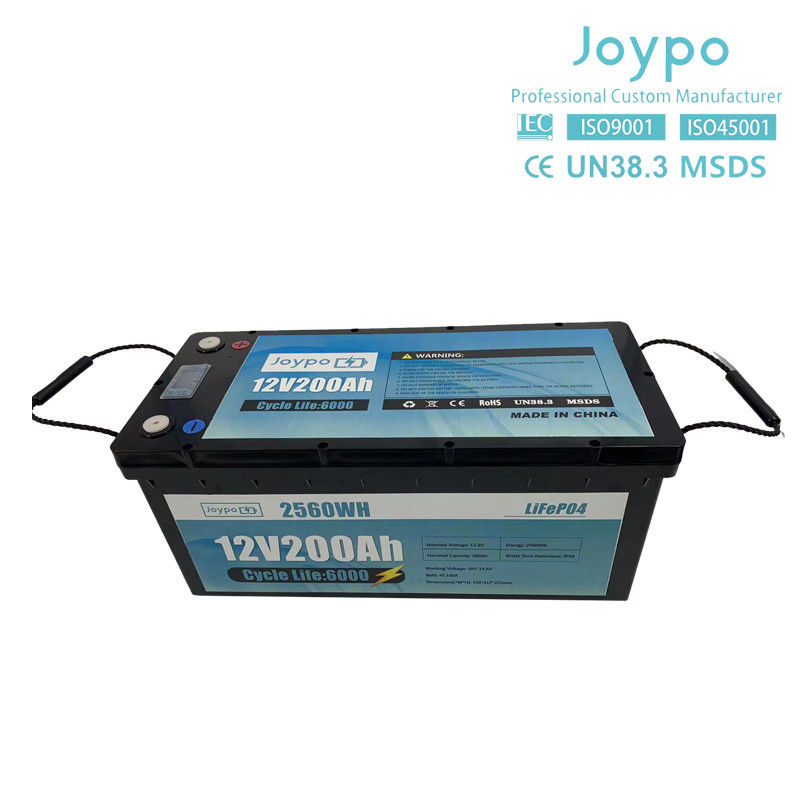 RV Camper Long Life LFP Lifepo4 Baterai 12V 24V 100Ah 200Ah Dengan Smart BMS