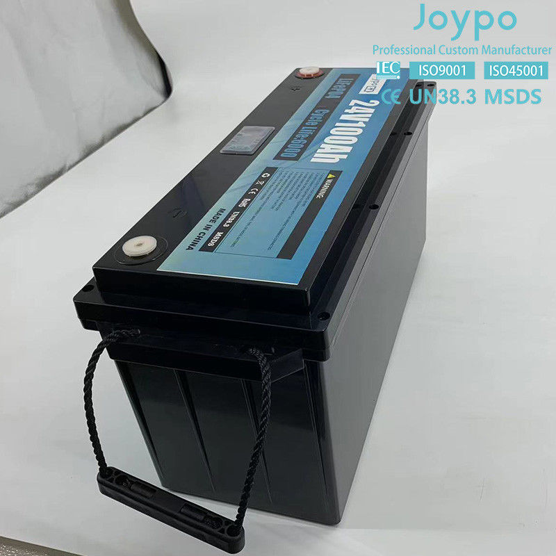 100Ah 200Ah Lithium Ion LiFePO4 Baterai 24 Volt Deep Cycle Baterai Untuk RV Campers
