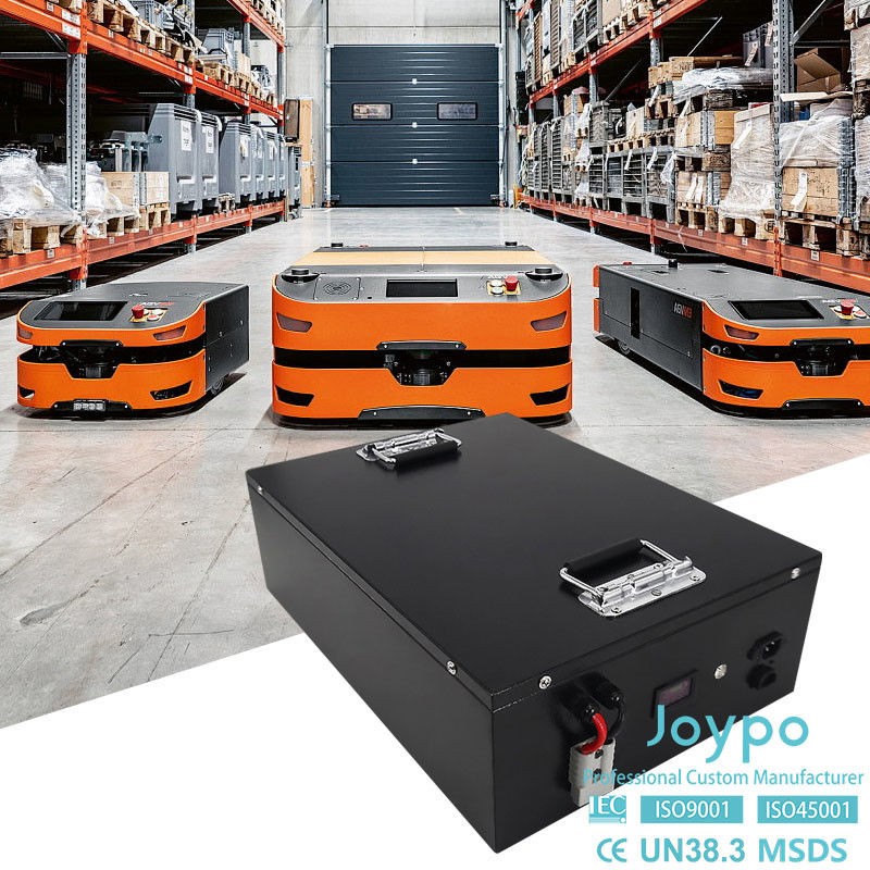 LFP 24V 200Ah Lithium Baterai Untuk AGV AMR Robot Seluler IP65 Waterproof Level