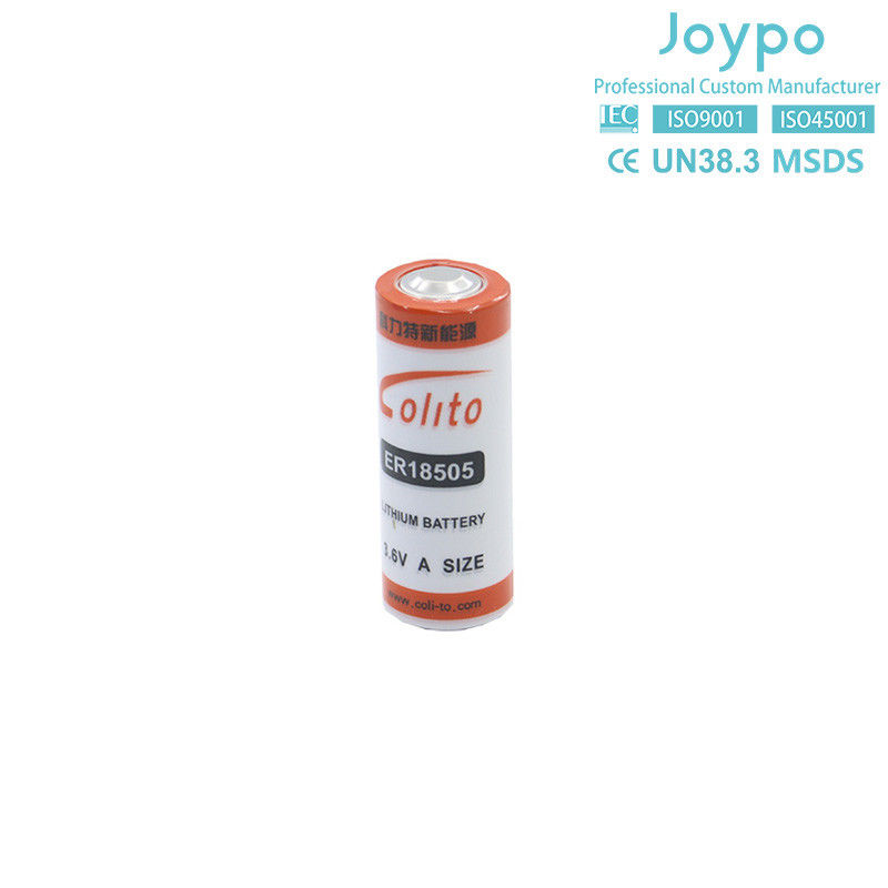 ER18505M Sel Baterai Lithium Tidak Terisi Ulang 3.6V 3000mah Jenis Spiral Tekanan Energi Tinggi