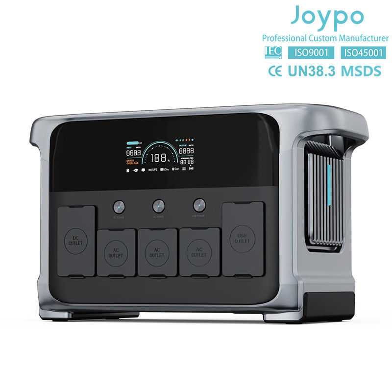 LiFePO4 Baterai Outdoor Portable Power Solar Generator 1200W Dengan Lampu LED