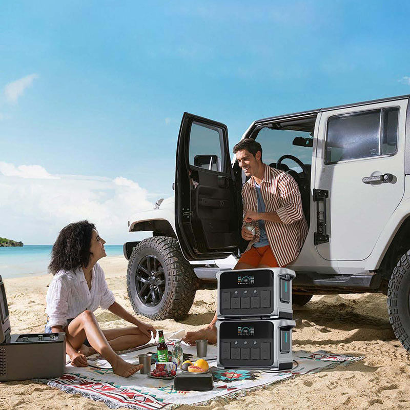 1200W Solar Generator Portable Power Station Untuk Camping dengan inverter bidirectional