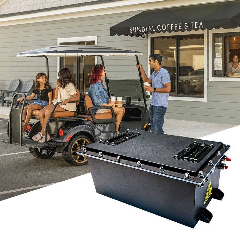 165Ah 48V LiFePO4 Golf Cart Baterai Drop In Replacement Untuk Yamaha Baterai Timah Asam