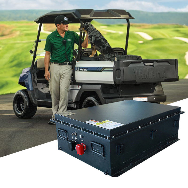 Club Car Golf Cart Lithium Baterai 125Ah 51.2V LiFePO4 Baterai 4000 Kali Masa Siklus