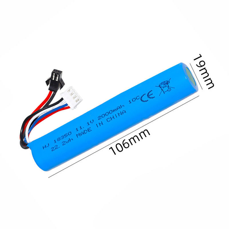 Baterai Li-Ion Kapasitas Tinggi untuk Airsoft Gun Splatter Ball Gun Baterai 11.1V 2000mah