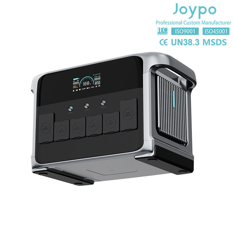 2400W Portable Solar Generator Home Backup UPS dengan Quick Charge USB dan Lampu LED