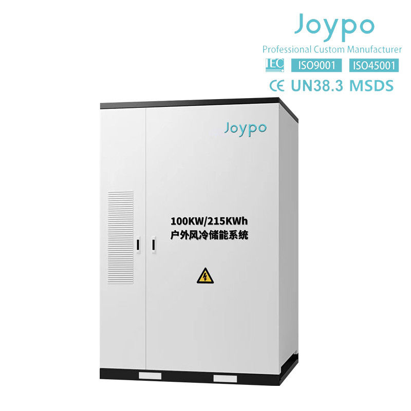 Joypo 100kW 215kWh Sistem penyimpanan energi komersial dan industri IP55 Baterai Modul Kapasitas 280Ah