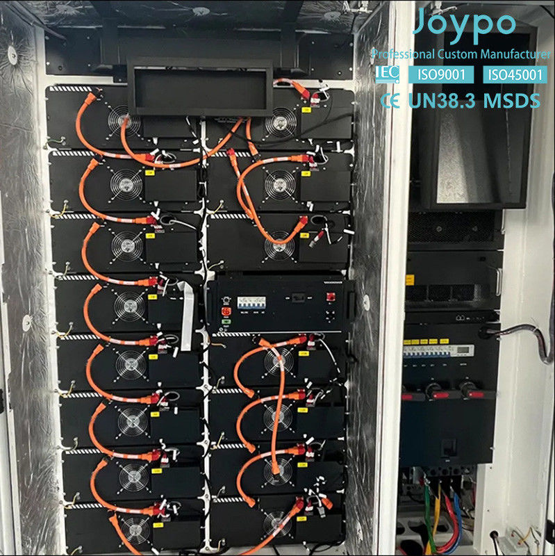 Joypo 100kW 215kWh Sistem penyimpanan energi komersial dan industri IP55 Baterai Modul Kapasitas 280Ah