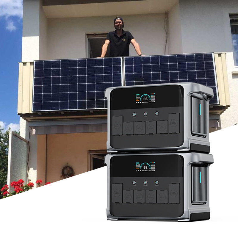 Joypo 2160Wh 2400W Portable Off Grid Solar Generator Untuk Balkon Solar System
